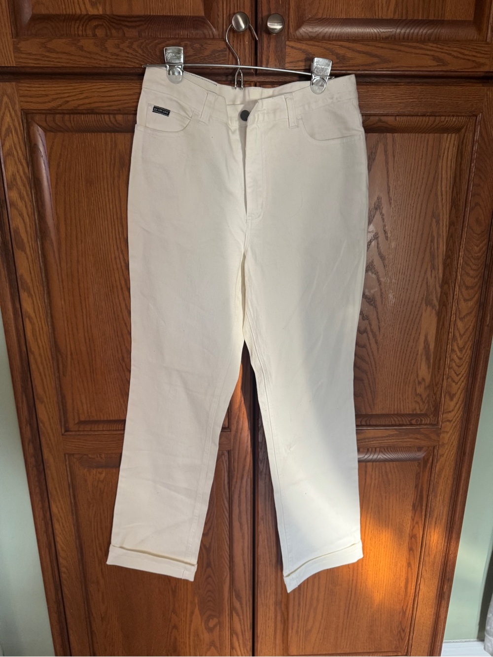 Women's WhiteHigh-Rise Straight Jeans